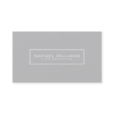White & Light Gray Modern Geometric Design