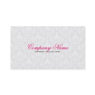 White & Light Gray Vintage Floral Damasks  Pattern