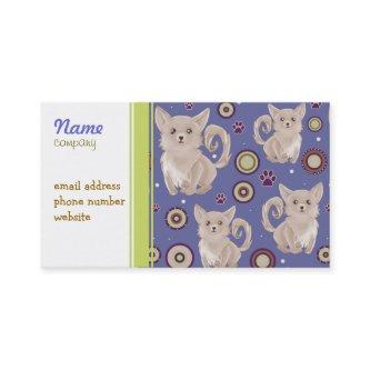White Longhaired Chihuahua Pattern