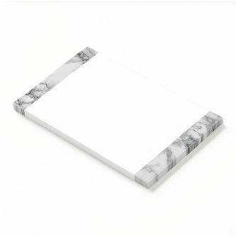 White Marble Framed Post it Notes