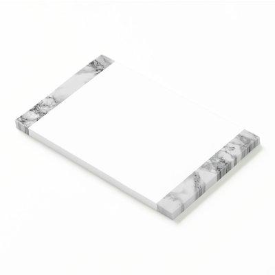 White Marble Framed Post it Notes