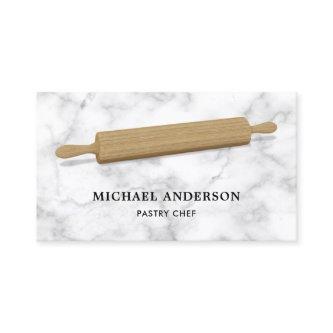 White Marble Kitchen Wood Rolling Pin Pastry Chef