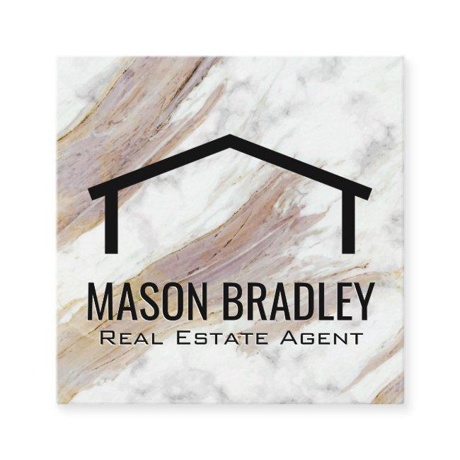 White Marble Texture | Roof Icon Square