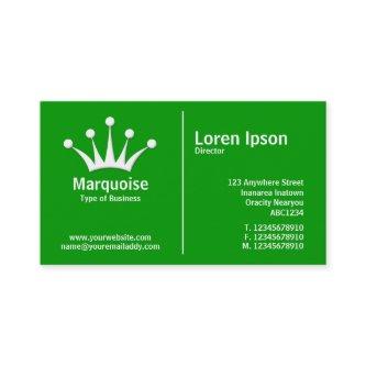White Middle Rule (Crown) - Green (009900)