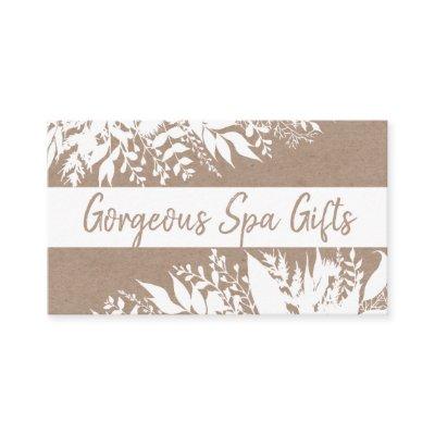 White On Kraft Handmade Bath Soak Body Butter Soap