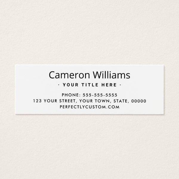 White or any color custom logo Mini
