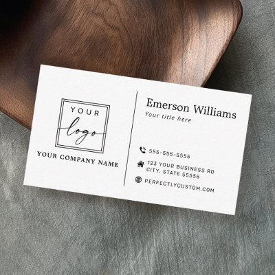 White or any color custom logo modern minimalist