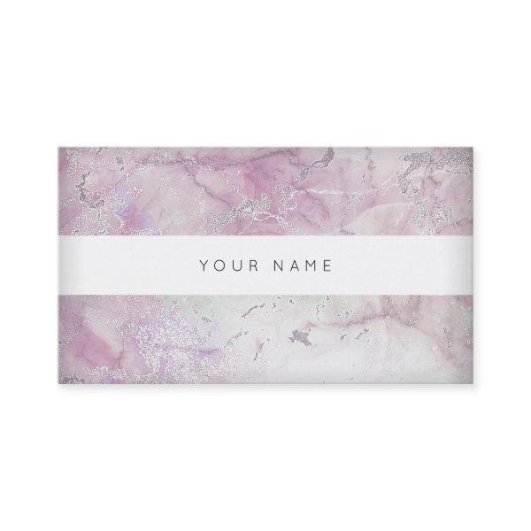 White Pastel Pink Gray Silver Marble Vip