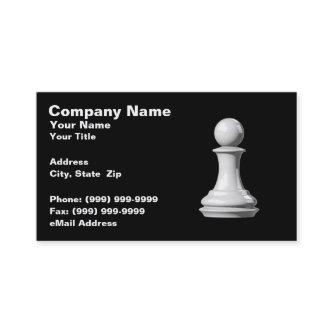 White Pawn Chess Piece on Black Background