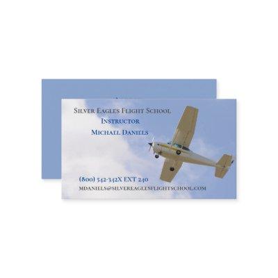 White Plane Flight School Instructor Pilot