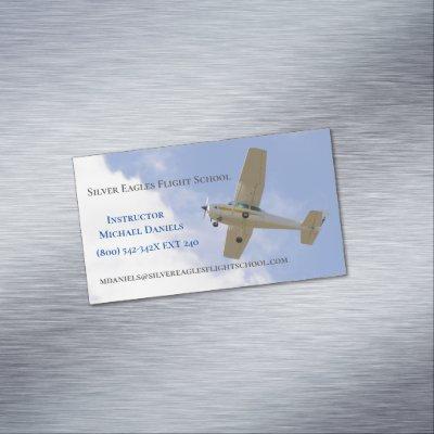 White Plane Flight School/ Instructor/ Pilot   Magnet