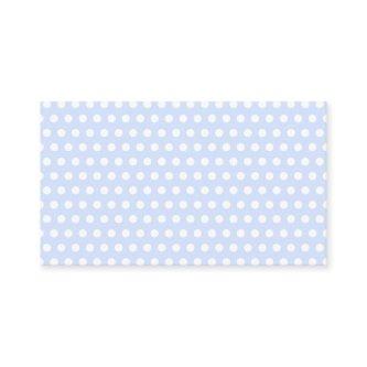 White Polka Dots on Baby Blue