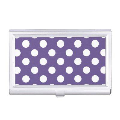 White polka dots on ultra violet case for