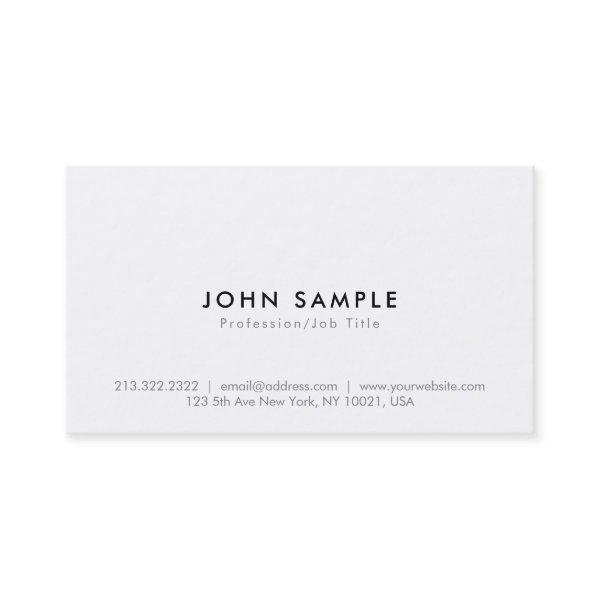 White Professional Modern Sophisticated Simple