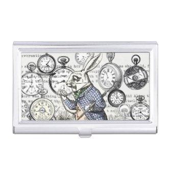 White Rabbit Alice in Wonderland Clocks  Case
