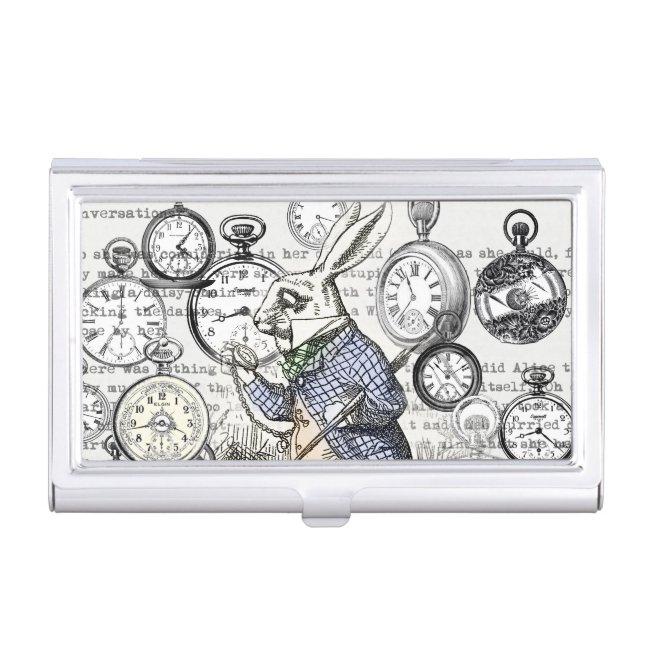 White Rabbit Alice in Wonderland Clocks Case