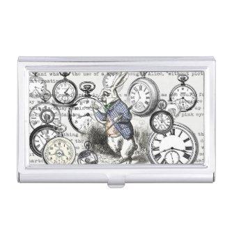 White Rabbit Alice in Wonderland Clocks  Case