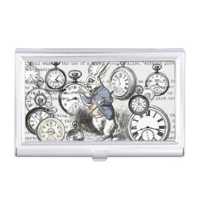 White Rabbit Alice in Wonderland Clocks  Case
