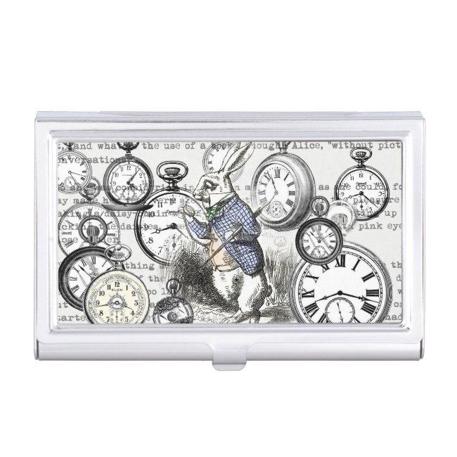 White Rabbit Alice in Wonderland Clocks Case