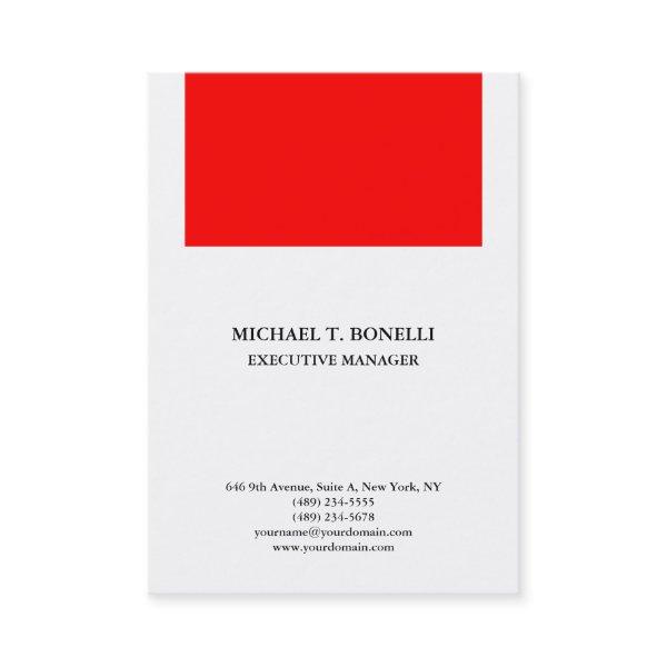 White red  professional minimalist plain elegant