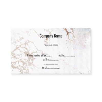 WHITE ROSE GOLD MARBLE