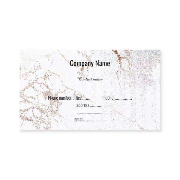 WHITE ROSE GOLD MARBLE