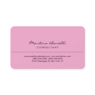 White Rounded Corner Lavender Pink