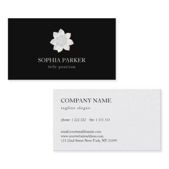 White Satin Flower Reversible