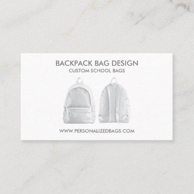 White School Backpack Bag