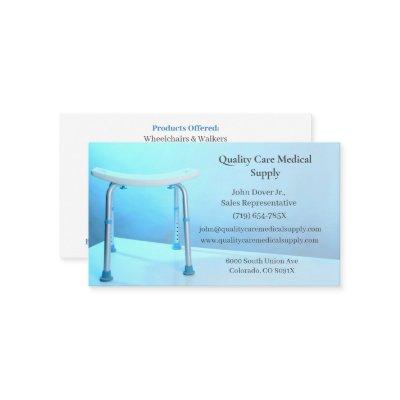White Shower Chair Equipment Medical Senior Care