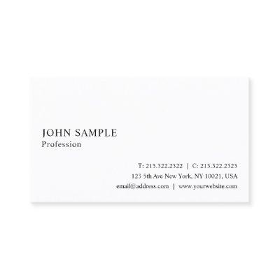 White Simple Professional Plain Elegant Modern