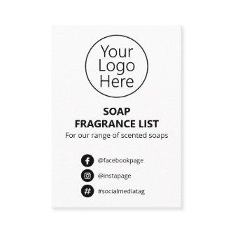 White Simple Soap Scent List Logo