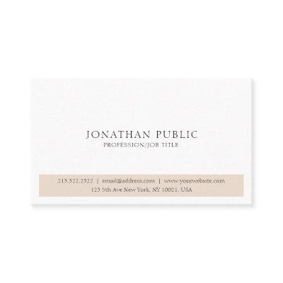 White Sleek Plain Professional Modern Elegant