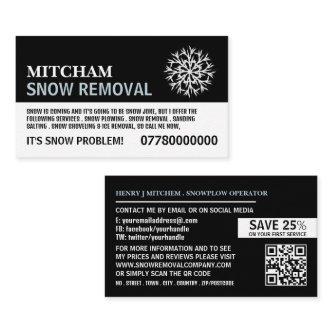 White Snowflake, Snow Removal Company Advertising