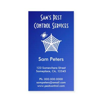 White Spider and Web Pest Control Custom Vertical