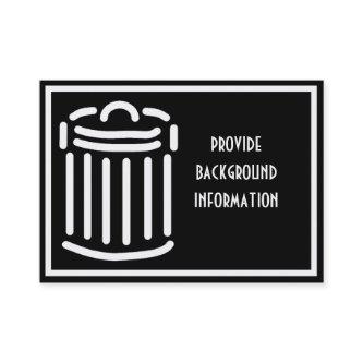 White Trash Can Symbol