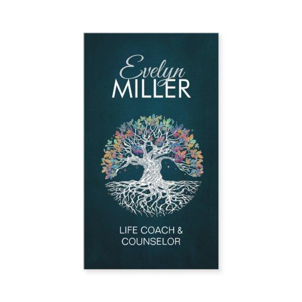 White Tree of life - Yggdrasil - Colorful Leaves