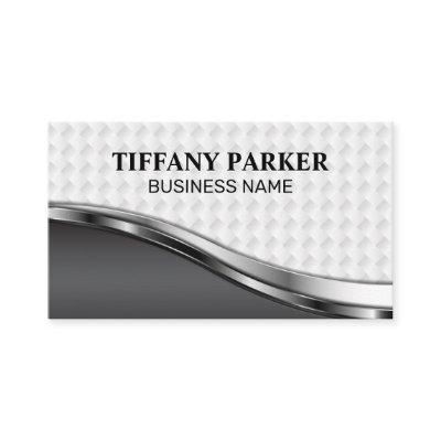 White Weave Metallic Background