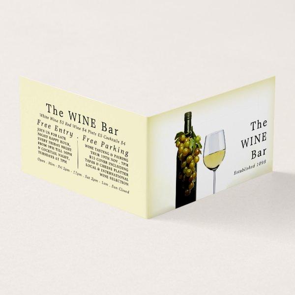 White Wine & Grapes, Wine Bar/Winery, Detailed