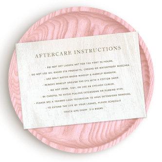 White Wood Aftercare Instructions