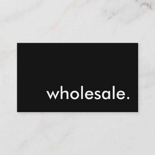 wholesale.