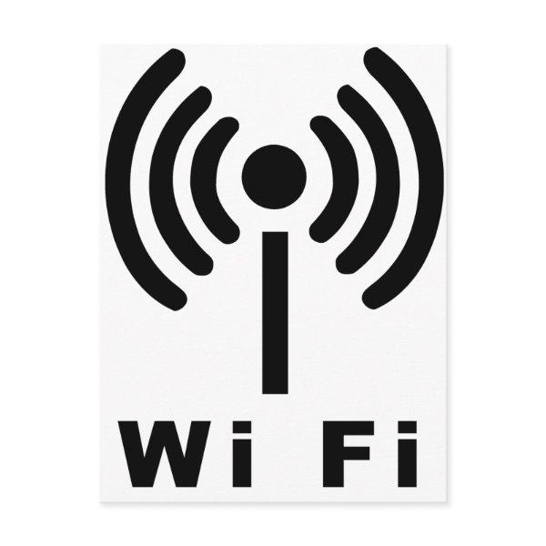 Wi Fi Symbol Postcard