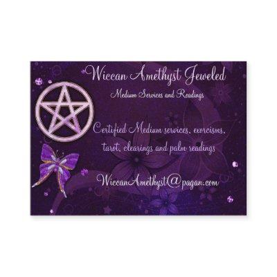 Wiccan Amethyst Jeweled Butterfly Art