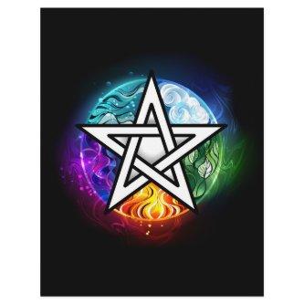 Wiccan pentagram letterhead