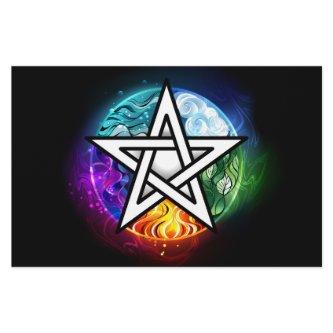 Wiccan pentagram stationery