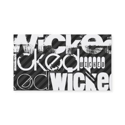 Wicked; Black & Dark Gray Stripes