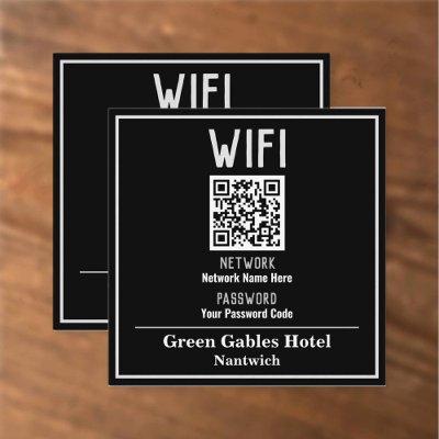 WiFi Instructions With QR Code Square