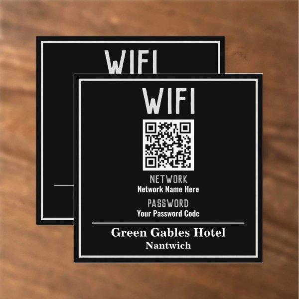 WiFi Instructions With QR Code Square