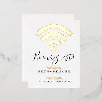 Wifi Password Network Personalized Foil Postcard