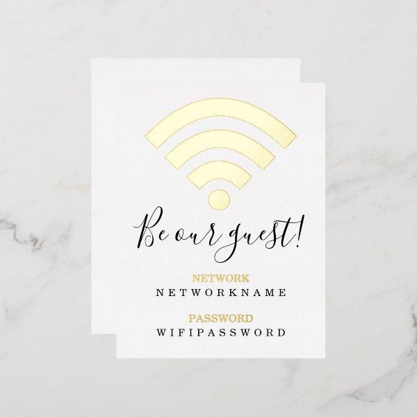 Wifi Password Network Personalized Foil Postcard